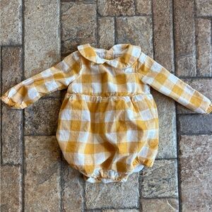 Cat & Jack Mustard Plaid Diaper Cover